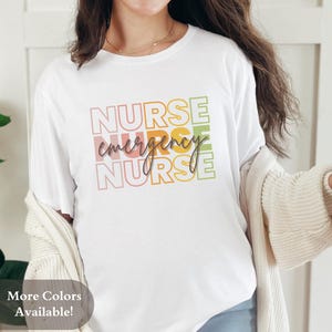 Emergency Nurse Unisex Tee, Nurse Gift Shirt, Medical Staff Graphic Tee, Hospital Apparel, Healthcare Worker Top
