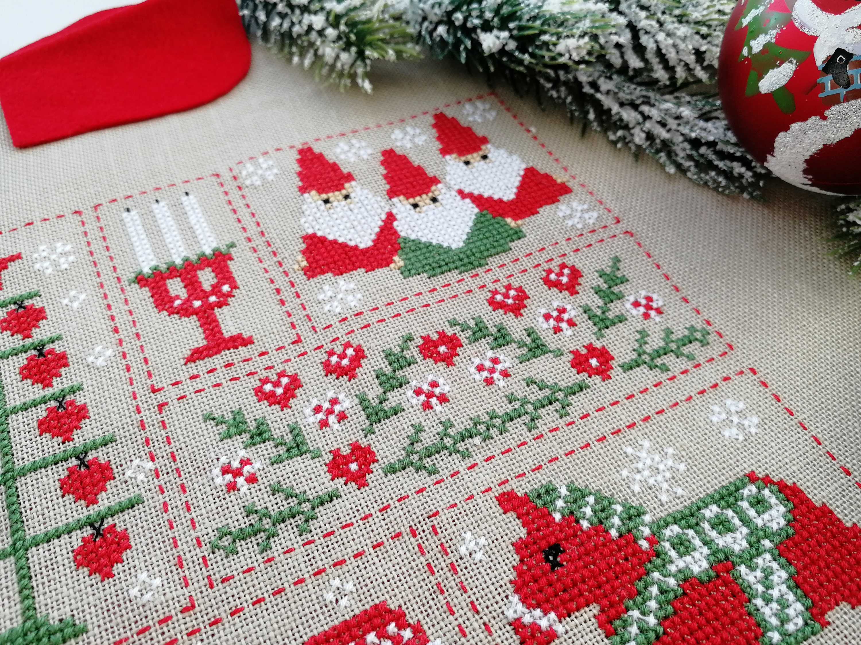 Christmas cross stitch embroidery Etsy