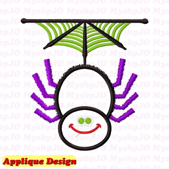 Spider  Applique Embroidery Design INSTANT DOWNLOAD Etsy