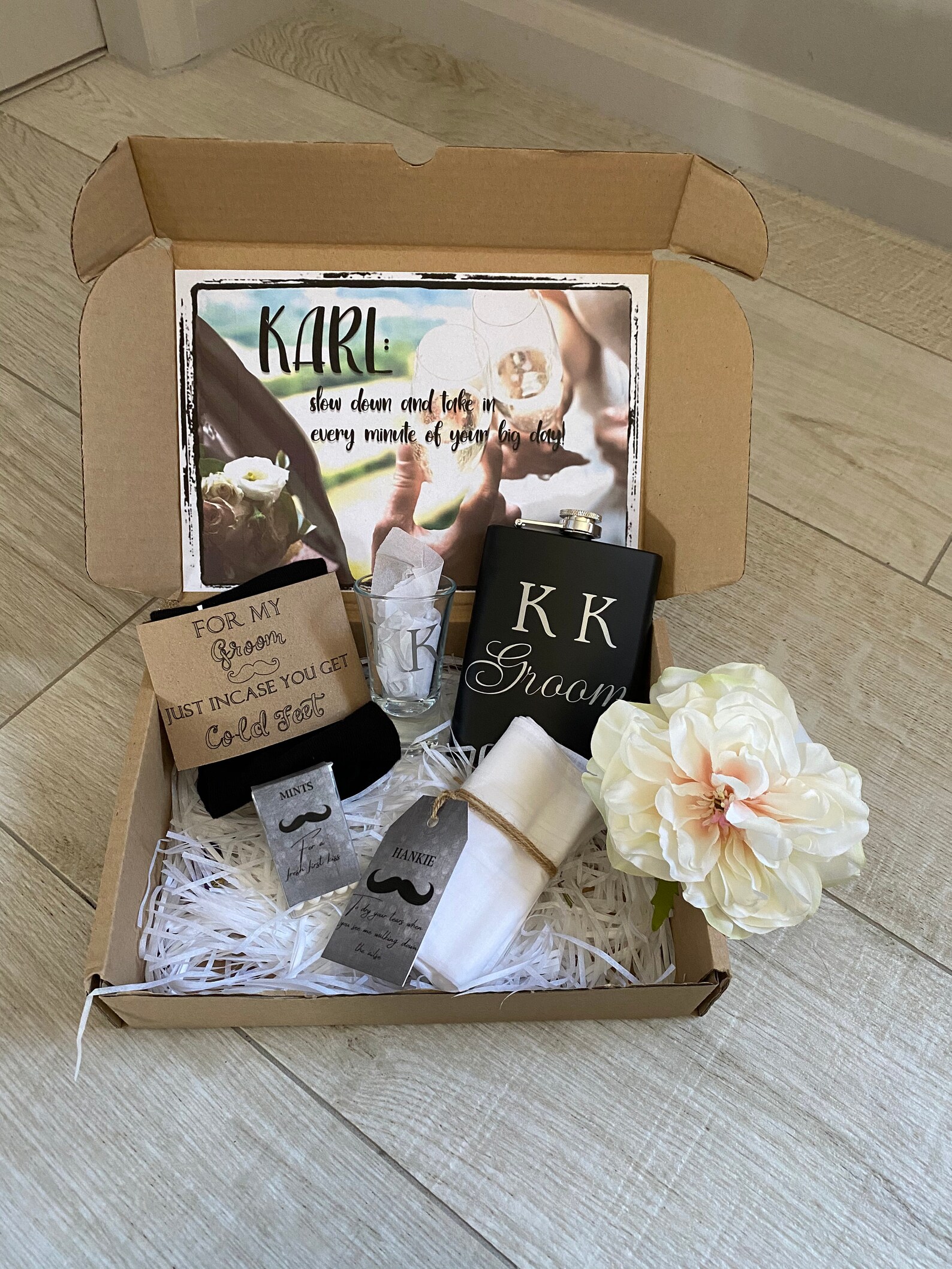 Personalised Groom Gift Box pre filled Etsy