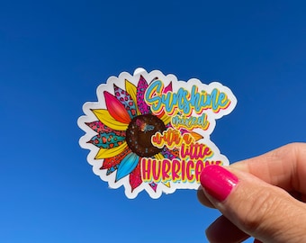 Sunflower Sticker: Glossy Vinyl Decal for Laptop, Tumbler (2.5x2in)