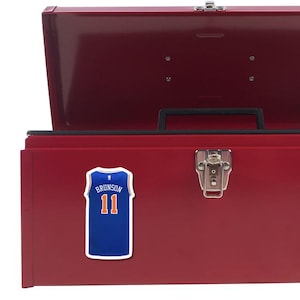 NY Basketball Jersey MAGNET, Brunson, Hart, KAT... Magnetic Sheet, Vinyl, Laminated for Locker, Tool Box, Fridge,5in or 3in +Bonus Sticker! bild 2
