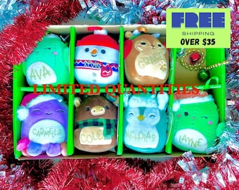 Plush Stuffed Ornaments Personalized! Custom Toy Christmas Gift Kids will LOVE! Approx. 4in, BONUS Sticker Included! After-Christmas SALE!