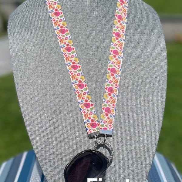 Eyeglasses & Sun Glasses Holder/Glasses Lanyard/Lightweight Eyeglass Holder/Holder for Eyeglasses/ID Badge Lanyard/Key Lanyard - Hands Free!