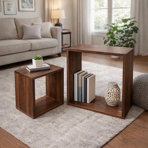 Handcrafted Modular Wooden Bookcase – Custom Solid Wood Shelving Unit – Modern Minimalist Storage for Home & Office - Artisan - Canada