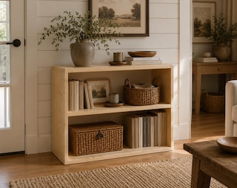The Laurentian – Massief grenen boerderijboekenkast – Handgemaakte houten boekenplank – Opbergmeubels – Made in Canada