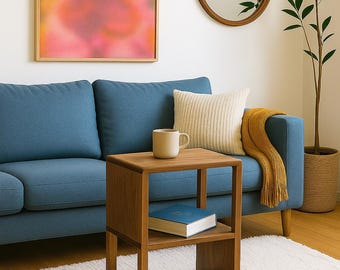 Der Tradition Couchtisch - Schwarznuss Beistelltisch - Mid-Century Modern Minimalist - Handmade Klein - Nachttisch
