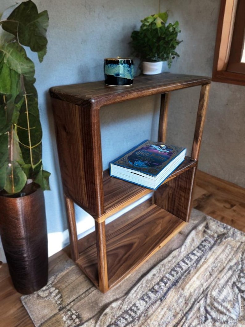Black walnut side table