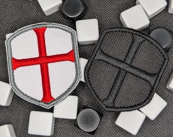 Templar Crusader Cross Shield Patch