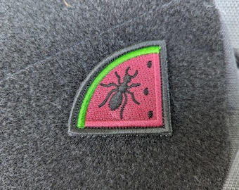 Watermelon Slice Patch: Embroidered Ant