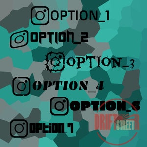 Instagram Car Decal