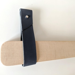 Supporto per asta per tende in pelle, cinghia da appendere alla parete, supporto per asta per tende, tenda boho, trattamenti per finestre, asta per tende, passante, ganci, accessori per la casa