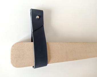 Leather Curtain Rod Holder, Wall Hanging Strap, Curtain Rod Bracket, Boho Curtain, Window Treatments, Curtain Pole, Loop, Hooks,Home Accents