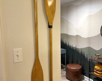 Leather Vertical Oar Display Hanger, Canoe Paddle Storage, Stand,Row Hook, Wall Hanging Strap, Oar Hanger Bracket, Oars Decor, Rod Organizer