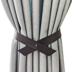 Prendedores de Cortina em Couro, Prendedores de Cortina Minimalistas, Prendedor de Cortina Marrom, Suporte, Ganchos, Acessórios para Casa, Decoração de Janelas, Presente de Boas-Vindas