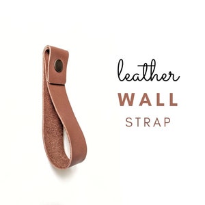 Leather Wall Hanging Strap, Curtain Rod Holder, Towel Holder, Boho Rod Bracket, Wall Hook Organizer, Lamps, Oar, Paddle Hanger, Home Accents