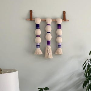 Leather Macrame Hanger, Textile Display, Blanket Hook, Rug Hanger, Tapestry Hanger, Art Hangers, Quilt Hanger, Wall Mount Strap, Home Decor