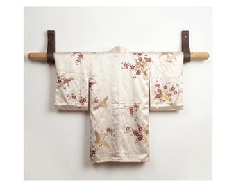 Kimono Wall Hanger, Leather Kimono Holder, Kimono Display