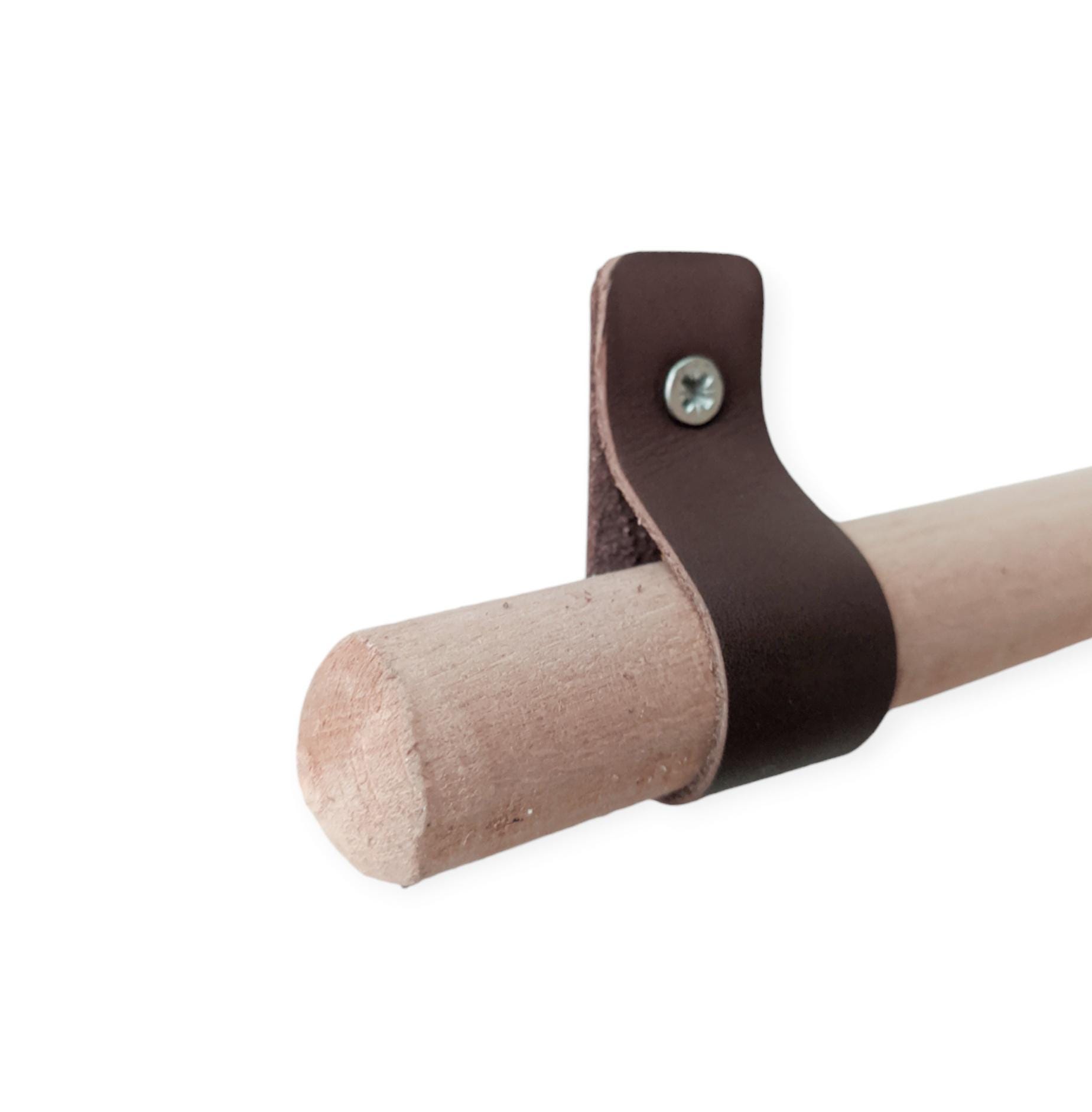 ANFU Lot de 2 cintres pour tapisserie urale, bois de noyer, pinces de
