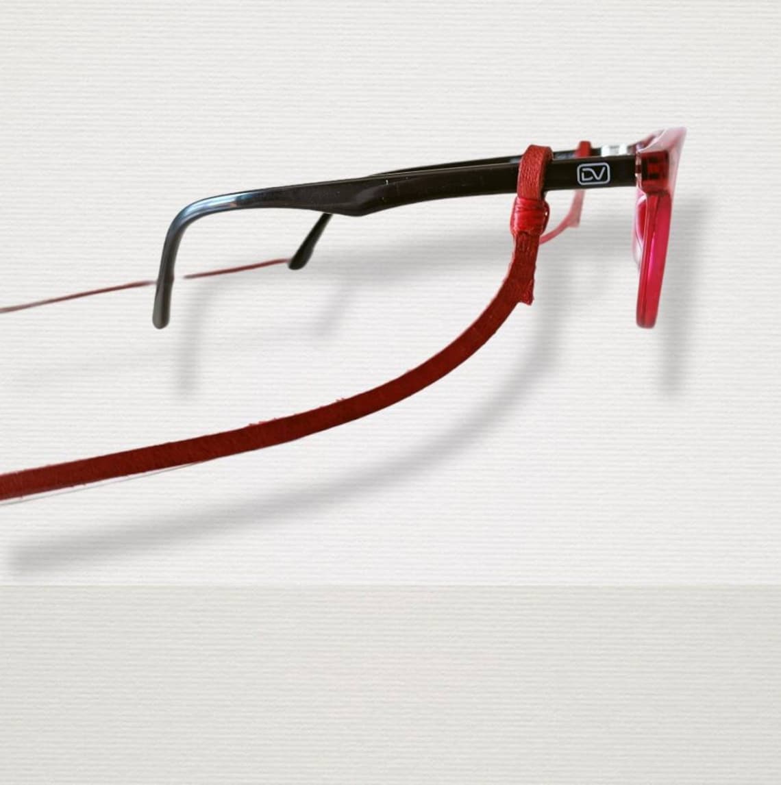 Leather Glasses Holder Strap Reading Glasses Retainer Slim Etsy