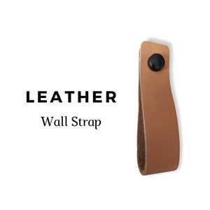 Sangle de support de tringle à rideau en cuir, Support de tringle à rideau en bois, rideau bohème, parures de fenêtre, tringle à rideau, boucle, crochets, accessoires de décoration maison, rustique