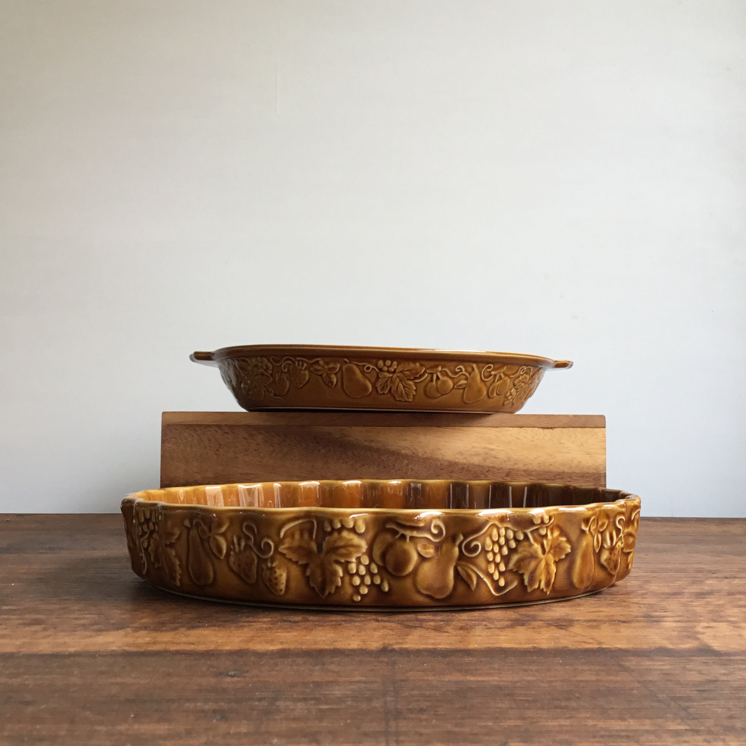 Vintage Japanese large baking dishes Etsy