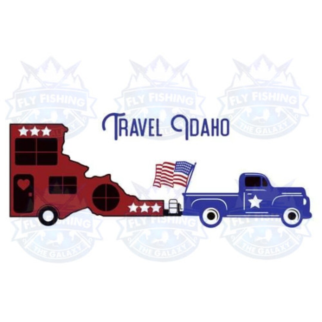 Travel Idaho RV Digital PNG Downlod - Etsy