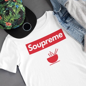 Soupreme t-shirt, noodle lover shirt, noodle shirt, unisex shirt, gifts for him, gifts for her, funny tees