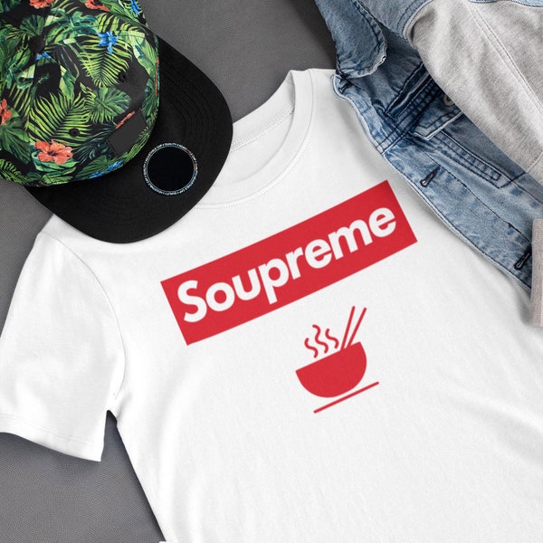 Soupreme t-shirt, noodle lover shirt, noodle shirt, unisex shirt, gifts for him, gifts for her, funny tees