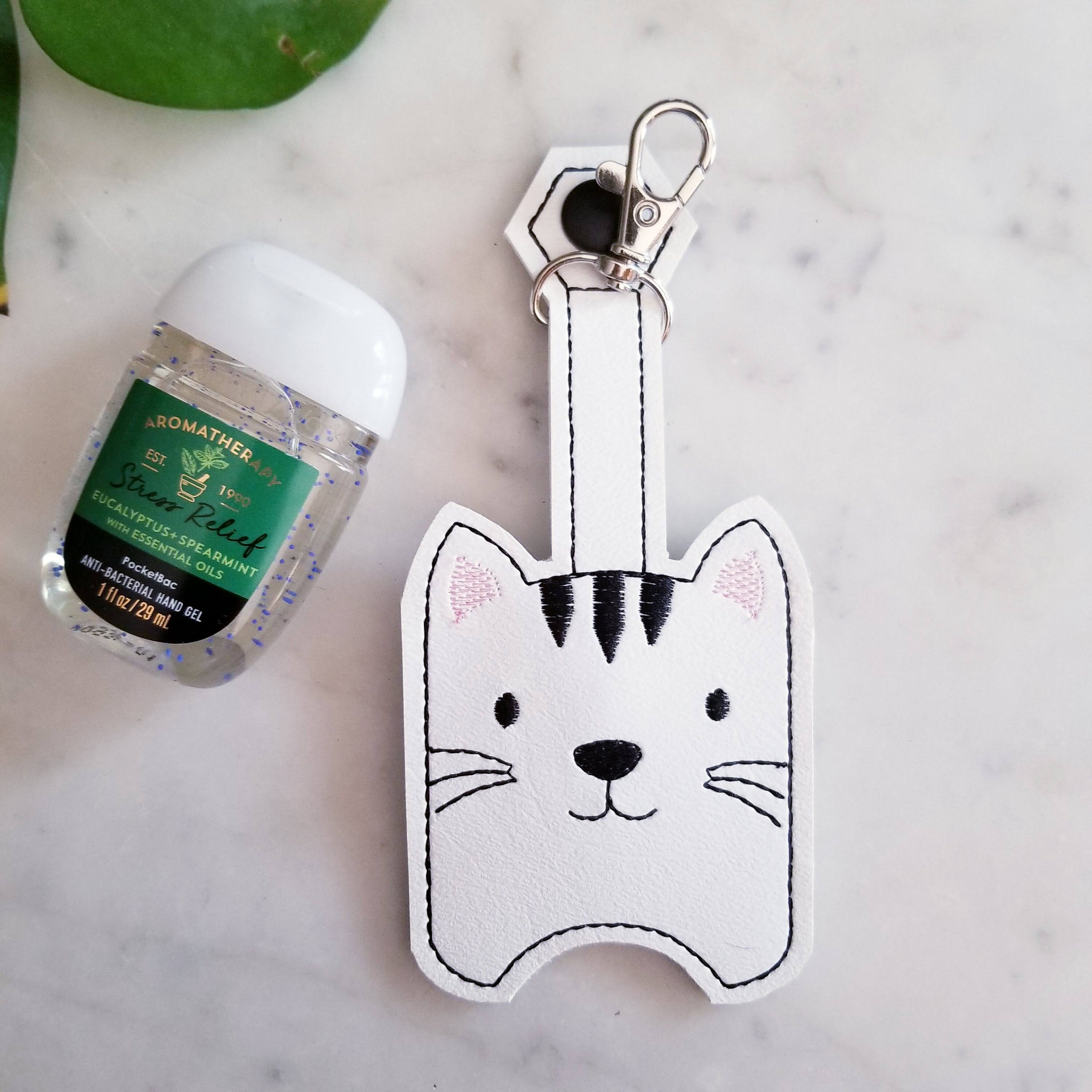 Cat Hand Sanitizer Holder Sanitizer Keeper Sanitizer Key Etsy