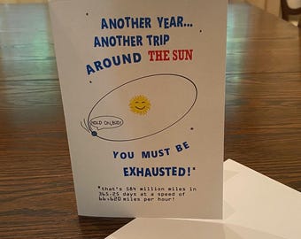 Grattis på födelsedagen "Sun"-kort med krukhål