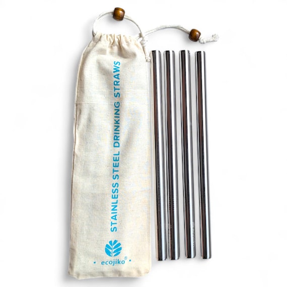 Reusable Stainless Steel Drinking Straws: Eco-Friendly Gift Set