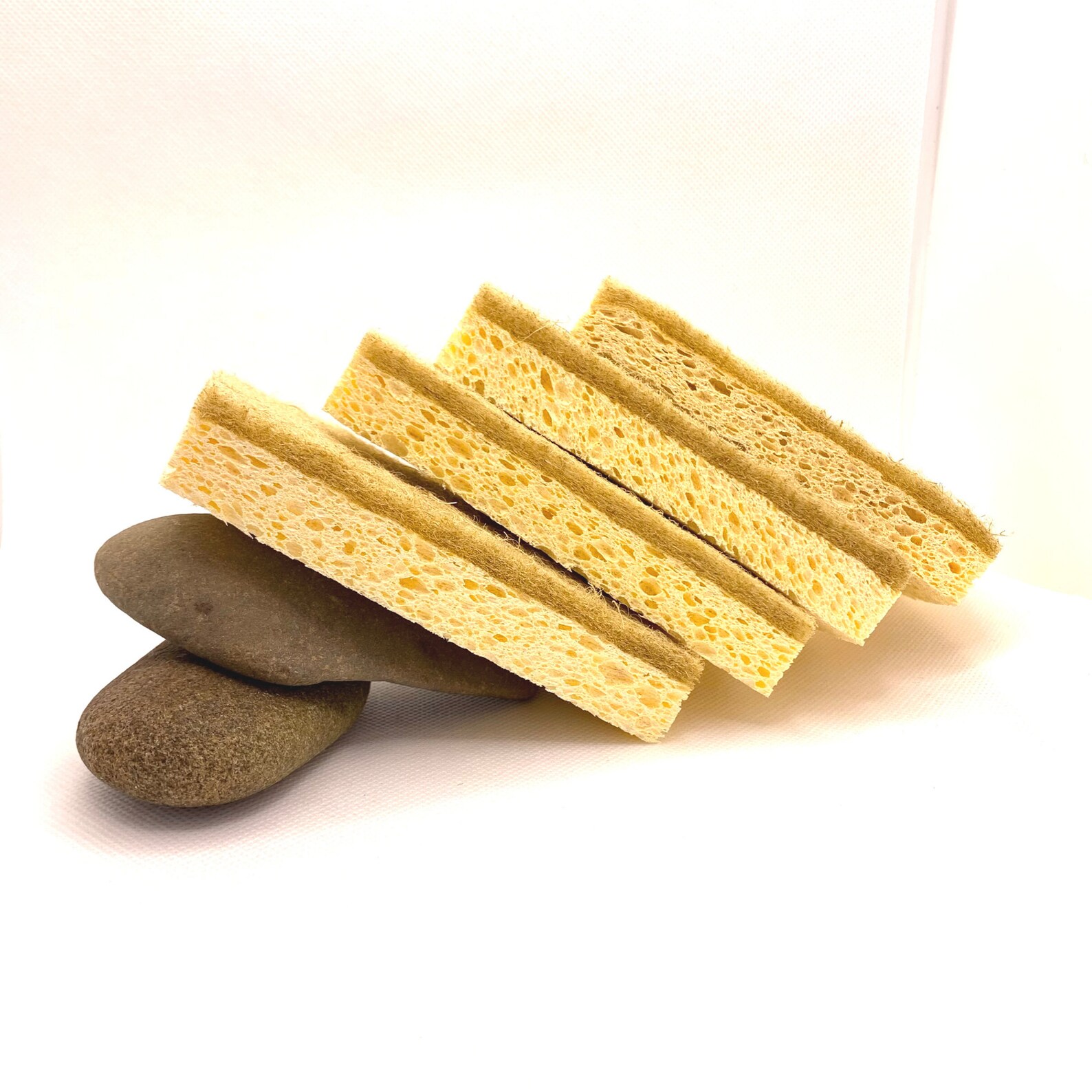 Biodegradable Cellulose & Sisal Sponges 4 Pack Natural Etsy UK