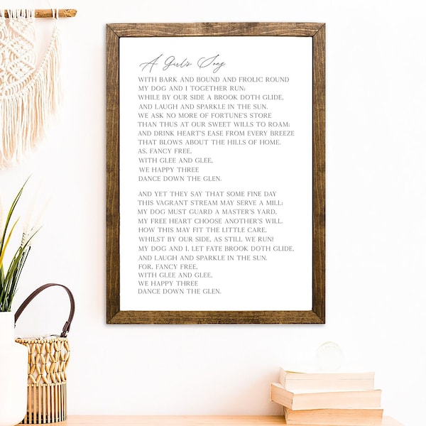 A Girl's song Sign | Sign Song Lyric | Love Letter Inspirational Quote Wall Art | Couple Wedding Anniversary Newlywed Bridal Shower Gift