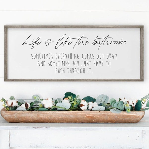Bathroom Wall Words - Etsy