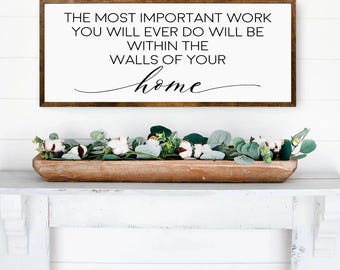 Inspirational Wooden Sign | Family Home Wall Decor
