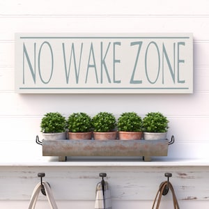 No Wake Zone, lake house wooden sign