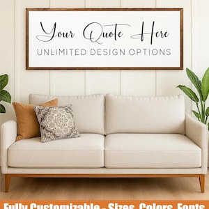 Custom Quote Wooden Sign – Personalized Wall Decor – Unlimited Design Options