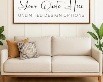 Custom Quote Wooden Sign – Personalized Wall Decor – Unlimited Design Options