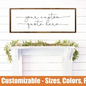 Your Custom Quote, Farmhouse wooden sign