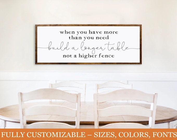When You Have More Than You Need Wood Sign | Inspirational Farmhouse Decor