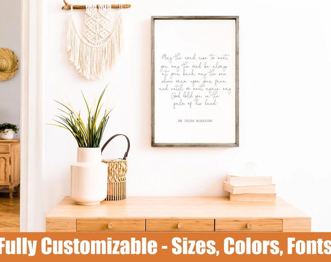 May The Road Rise, Irish farmhouse sign