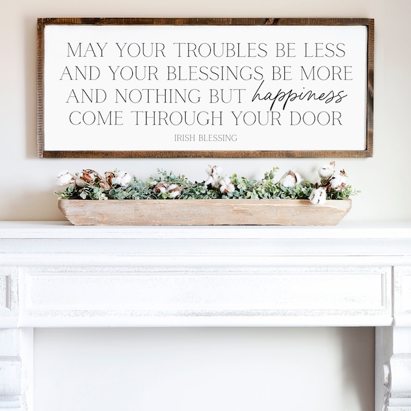 Wall Decor - Irish Blessing - Inspirational Wall Art - Farmhouse Sign - Farmhouse Wall Decor - Irish - Irish Blessing Sign - Irish blessing