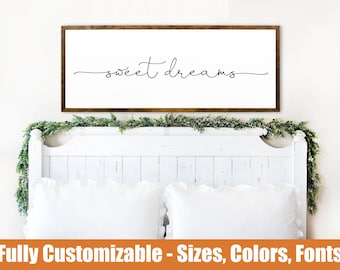 Sweet Dreams, bedroom wooden sign