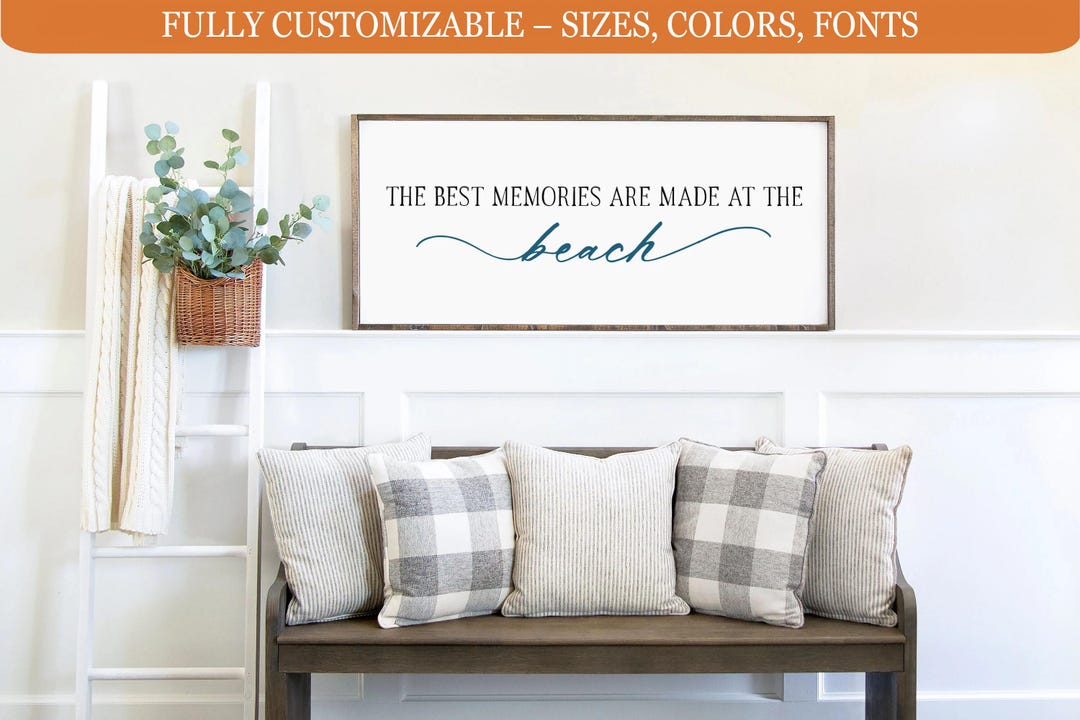 Beach House Sign | the Best Memories Are Made at the Beach | - Etsy