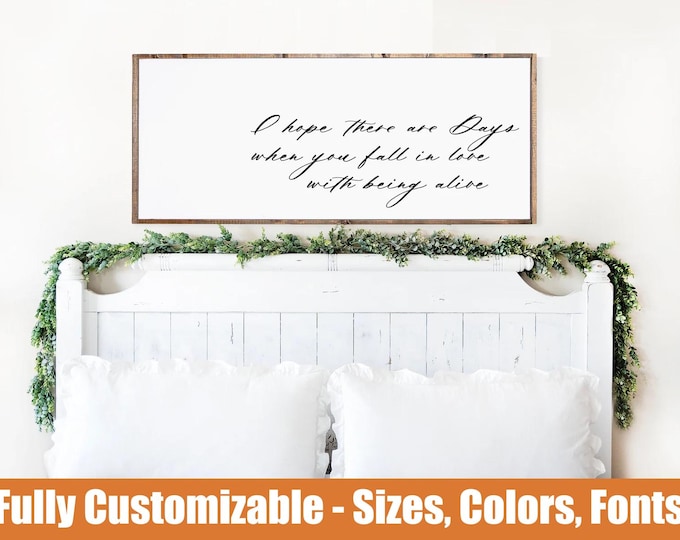 I Hope There Are Days Wood Sign | Modern Farmhouse Inspirational Decor