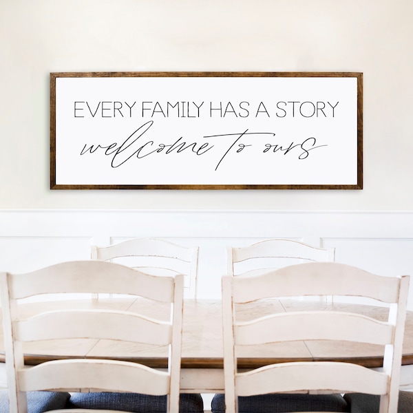 Every Family Has a Story Welcome to Ours - Etsy