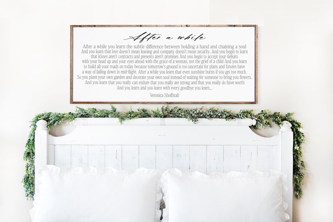 Veronica Shoffstall Love Poem Sign After A While Poem Sign Sign Wall ...