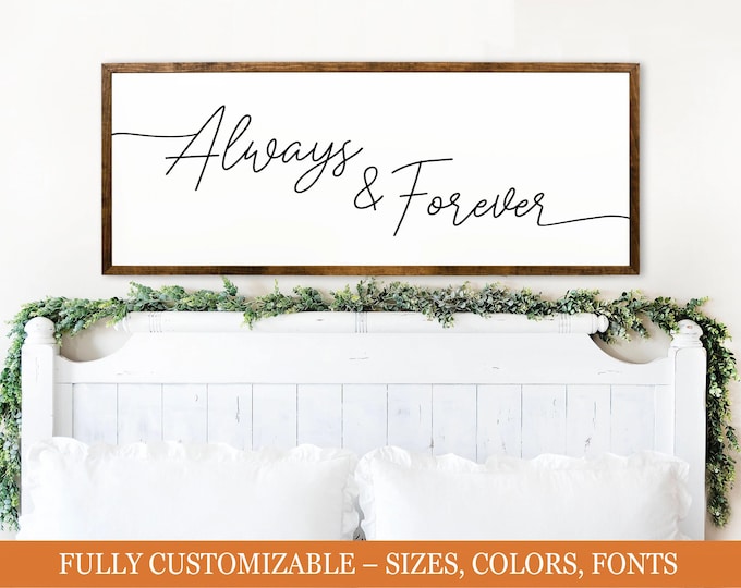 Always & Forever, romantic bedroom decor