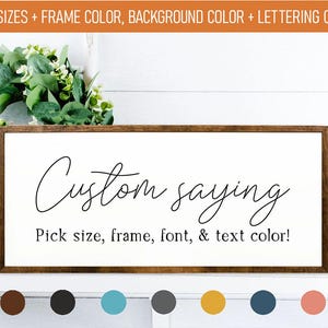 Custom Quote Wooden Sign – Personalized Wall Art Decor image 1